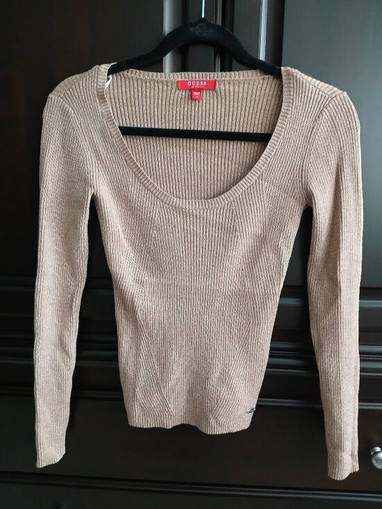 Guess Sweaters - Size S Guess Shimmery Gold Sweater